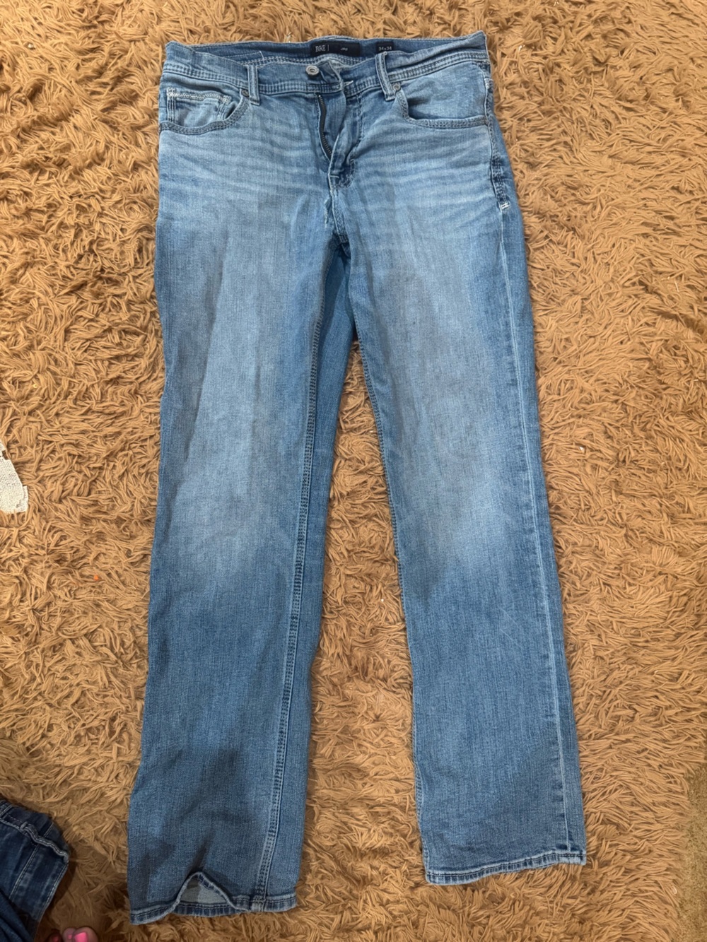 BKE Men's Light Blue Bootcut Jeans